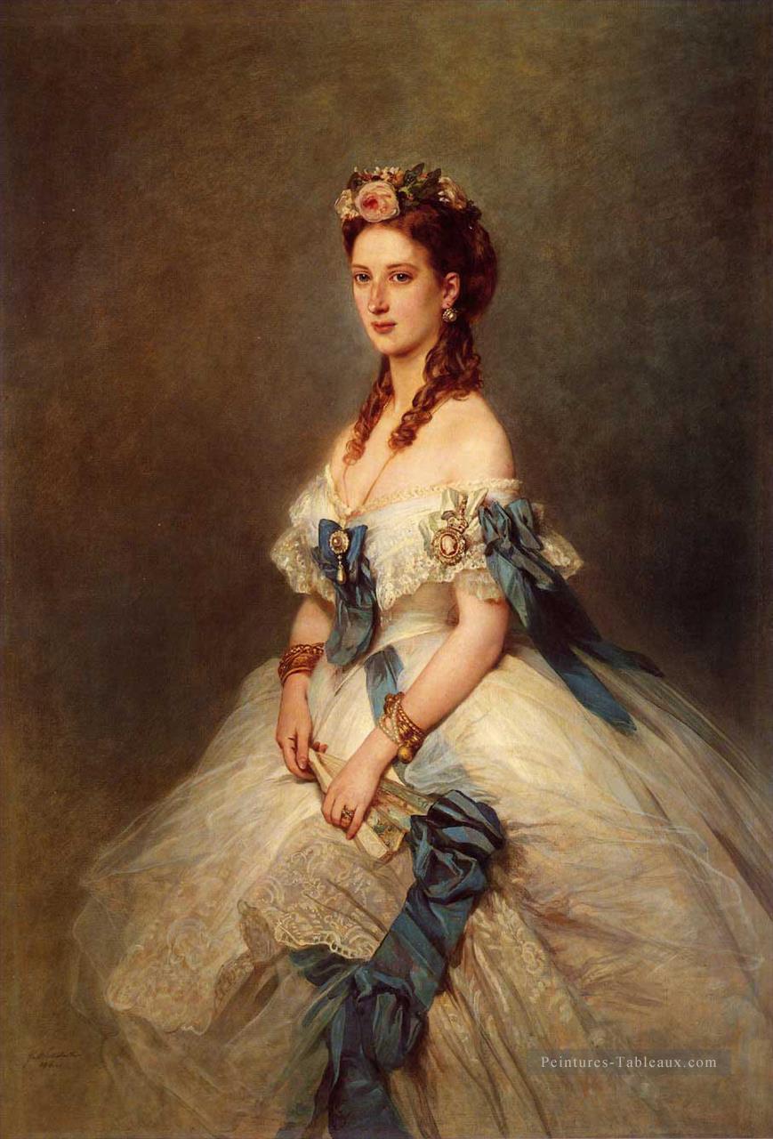 Alexandra Princesse de Galles portrait royauté Franz Xaver Winterhalter Peintures à l'huile